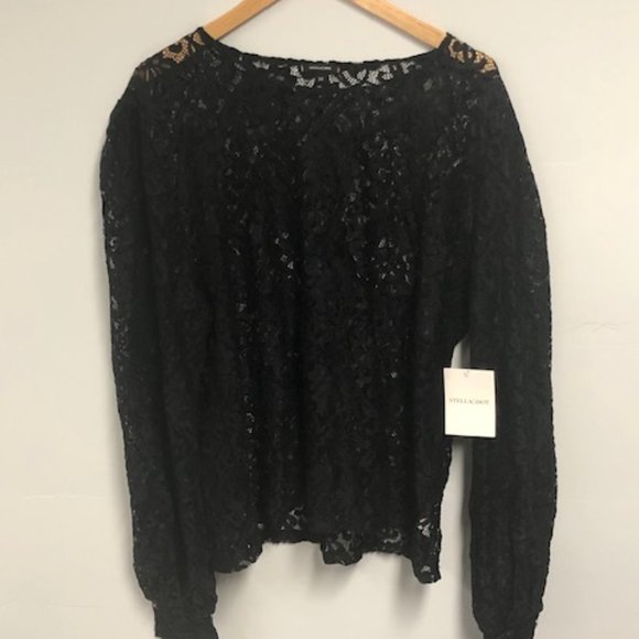 The Lace Pullover Cobalt - Picture 3 of 4